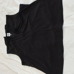 Kim Rogers Top Size XL Black Sleeveless Goth Biker Classic Capsule Wardrobe